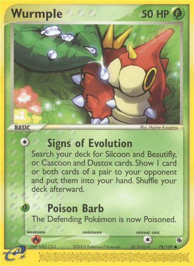 Wurmple Ruby & Sapphire card