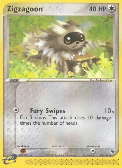 Zigzagoon Ruby & Sapphire card