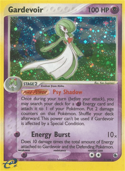 Gardevoir Ruby & Sapphire card