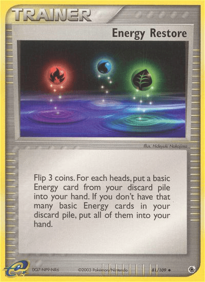 Energy Restore Ruby & Sapphire card
