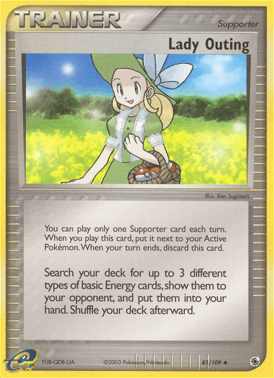 Lady Outing Ruby & Sapphire card
