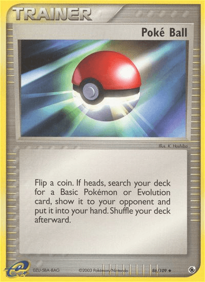 Poké Ball Ruby & Sapphire card