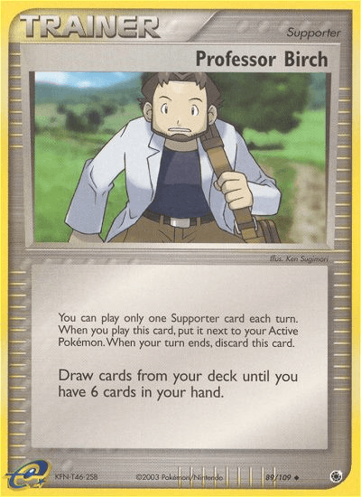 Professor Birch Ruby & Sapphire card