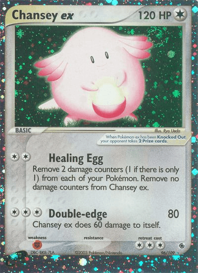 Chansey ex Ruby & Sapphire card