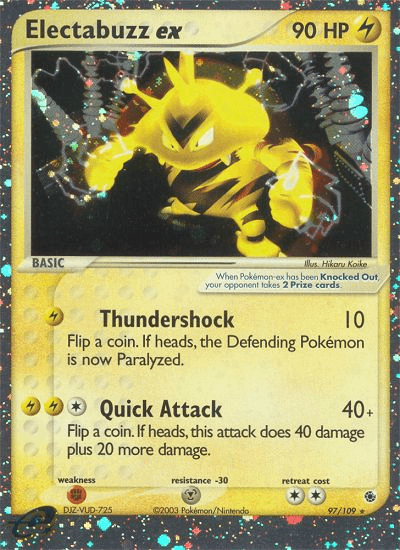Electabuzz ex Ruby & Sapphire card