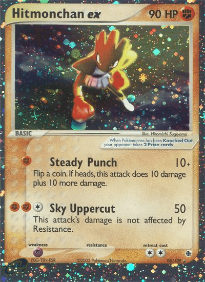 Hitmonchan ex Ruby & Sapphire card