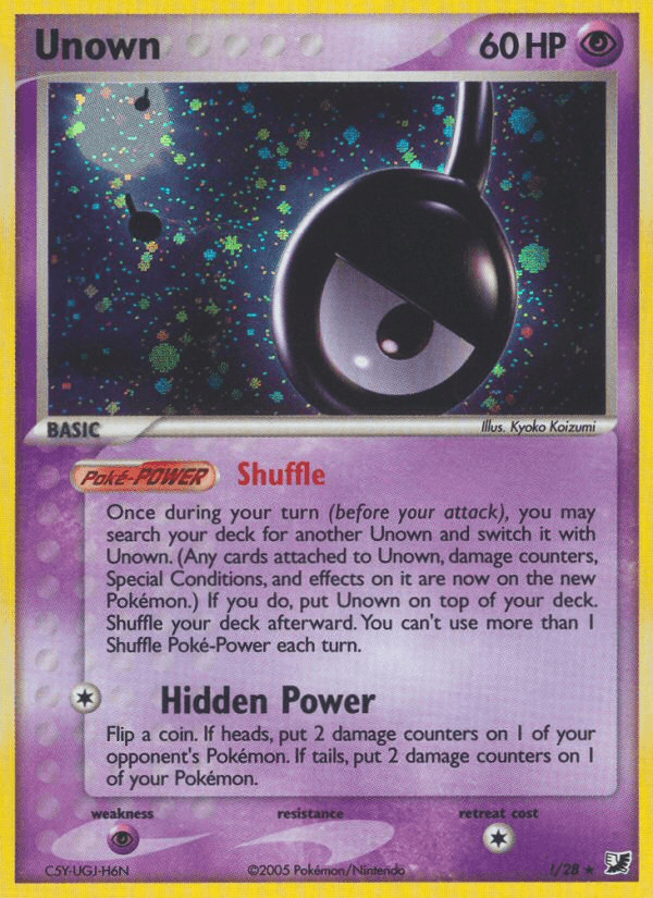 Unown Unseen Forces card