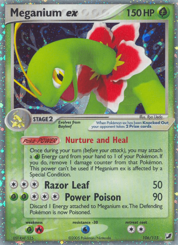Meganium ex Unseen Forces card