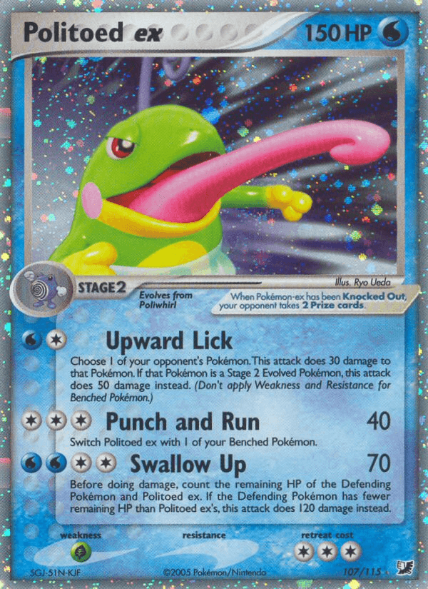 Politoed ex Unseen Forces card