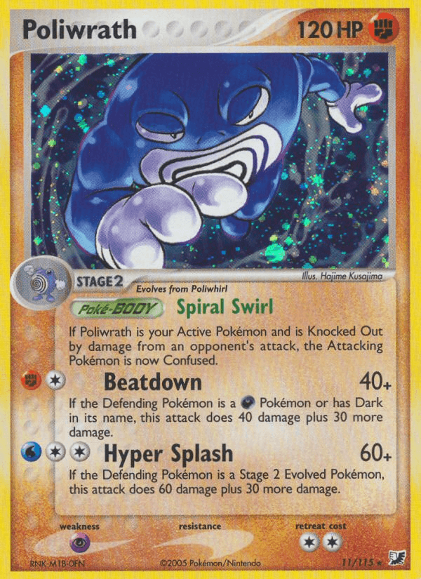 Poliwrath Unseen Forces card