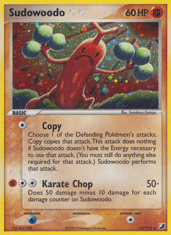 Sudowoodo Unseen Forces card
