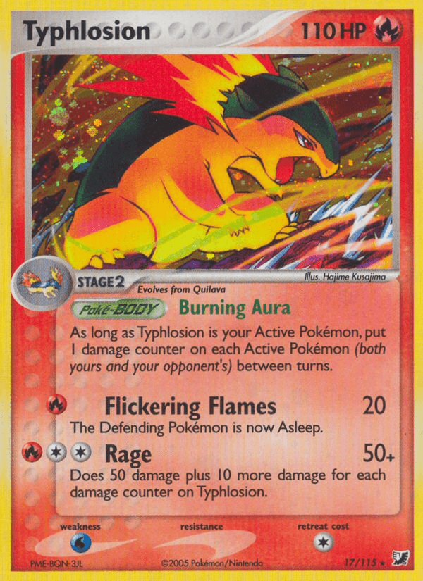 Typhlosion Unseen Forces card