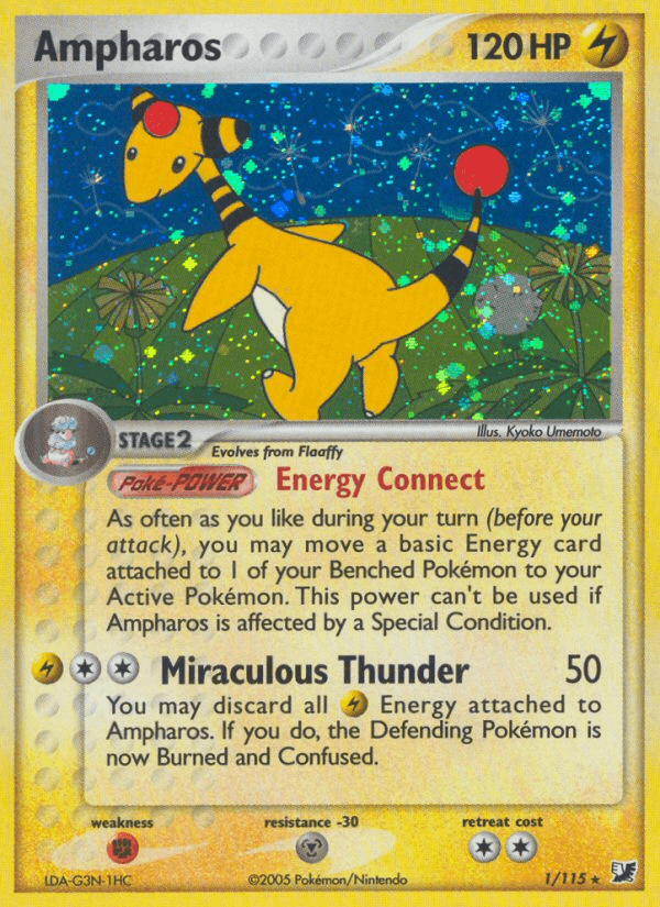 Ampharos Unseen Forces card