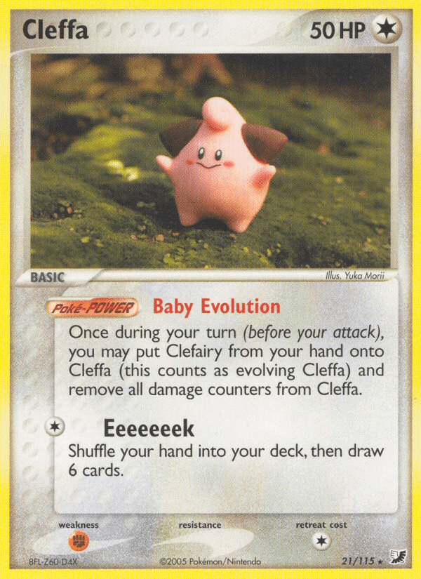 Cleffa Unseen Forces card