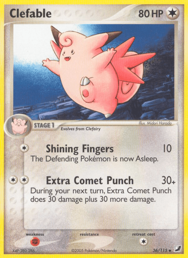 Clefable Unseen Forces card