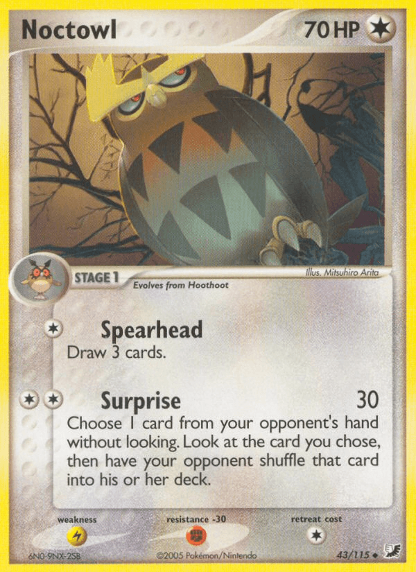 Noctowl Unseen Forces card
