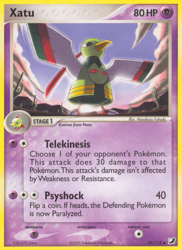Xatu Unseen Forces card
