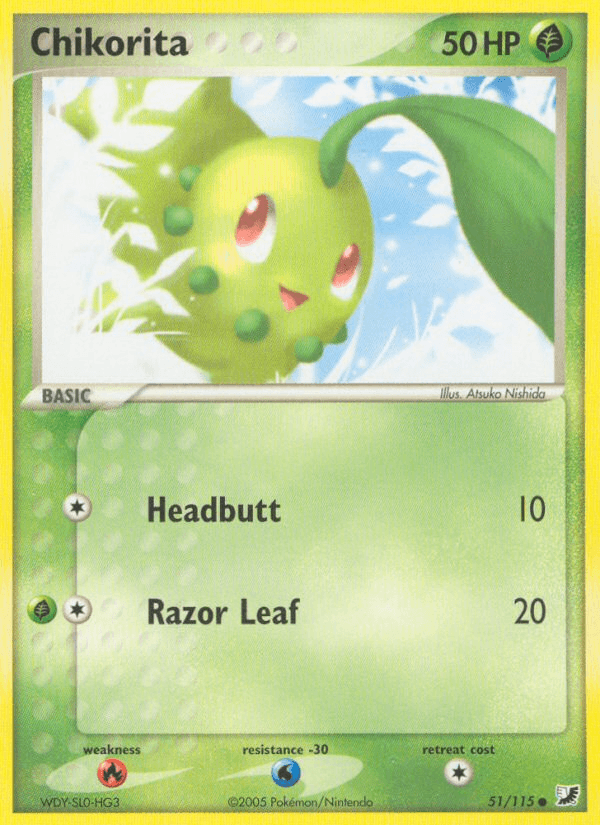 Chikorita Unseen Forces card