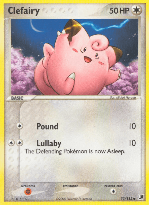 Clefairy Unseen Forces card