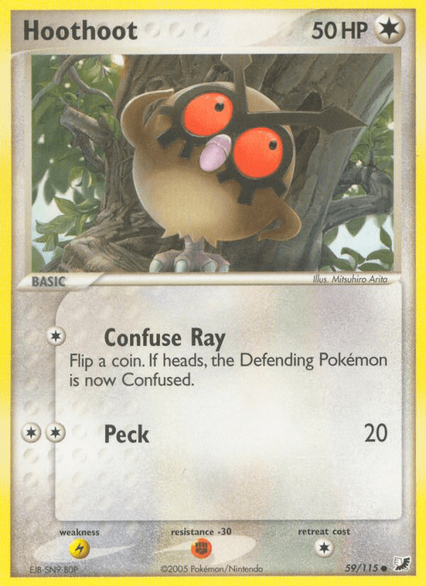 Hoothoot Unseen Forces card