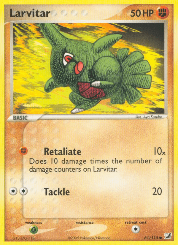 Larvitar Unseen Forces card