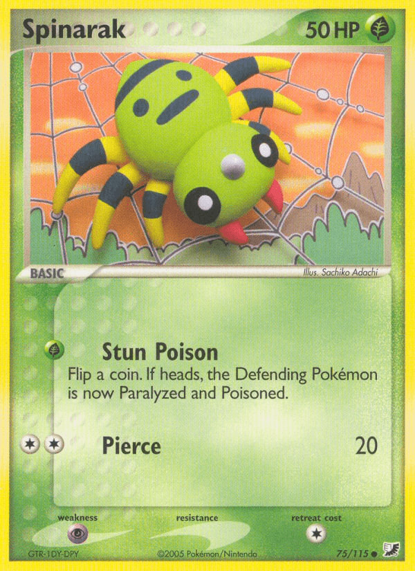 Spinarak Unseen Forces card