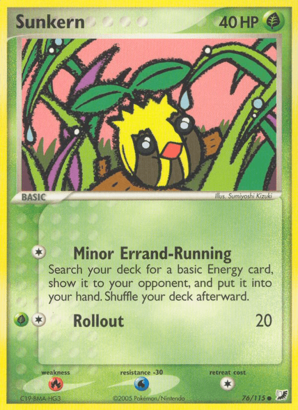 Sunkern Unseen Forces card