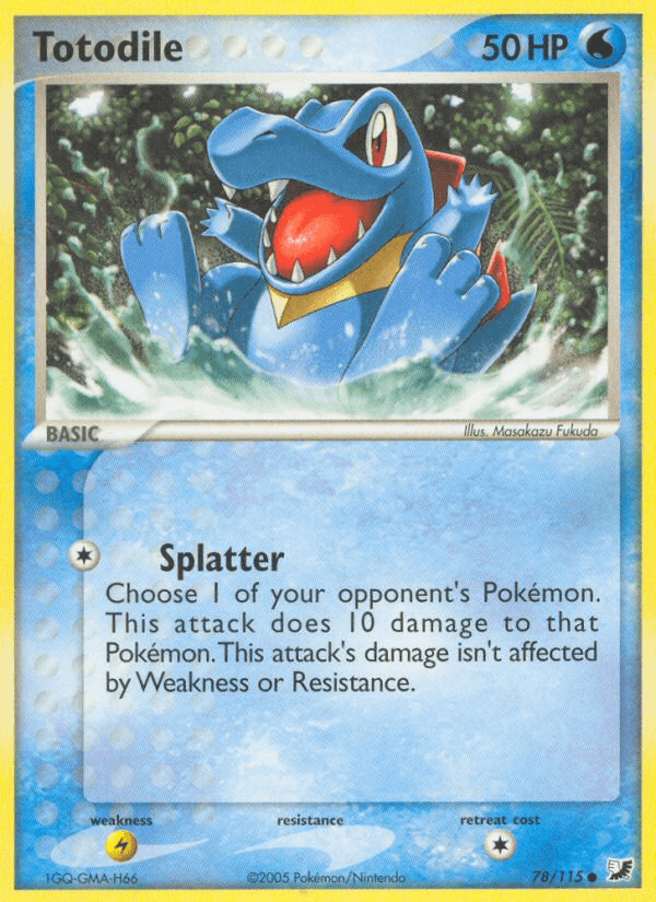 Totodile Unseen Forces card
