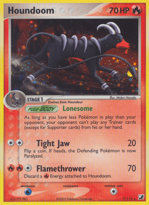 Houndoom Unseen Forces card