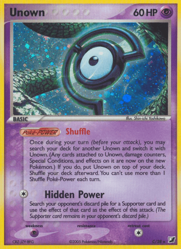 Unown Unseen Forces card