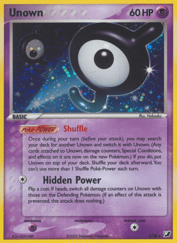 Unown Unseen Forces card