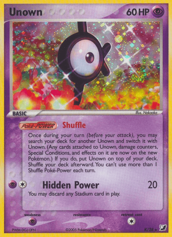 Unown Unseen Forces card
