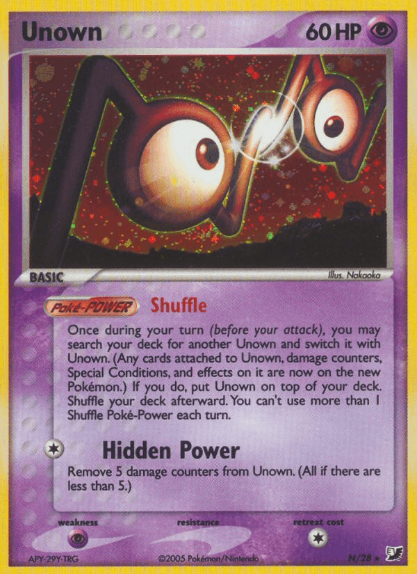 Unown Unseen Forces card