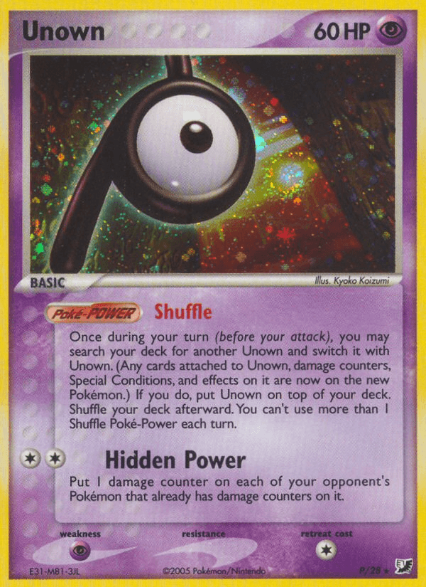 Unown Unseen Forces card