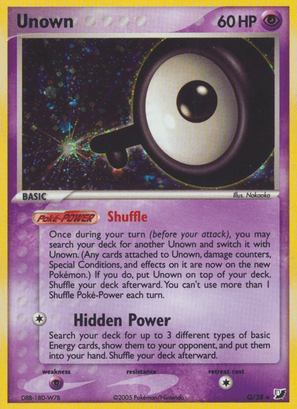 Unown Unseen Forces card