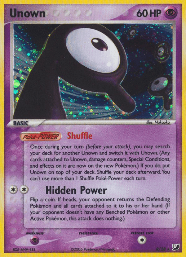 Unown Unseen Forces card