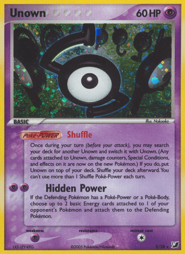 Unown Unseen Forces card