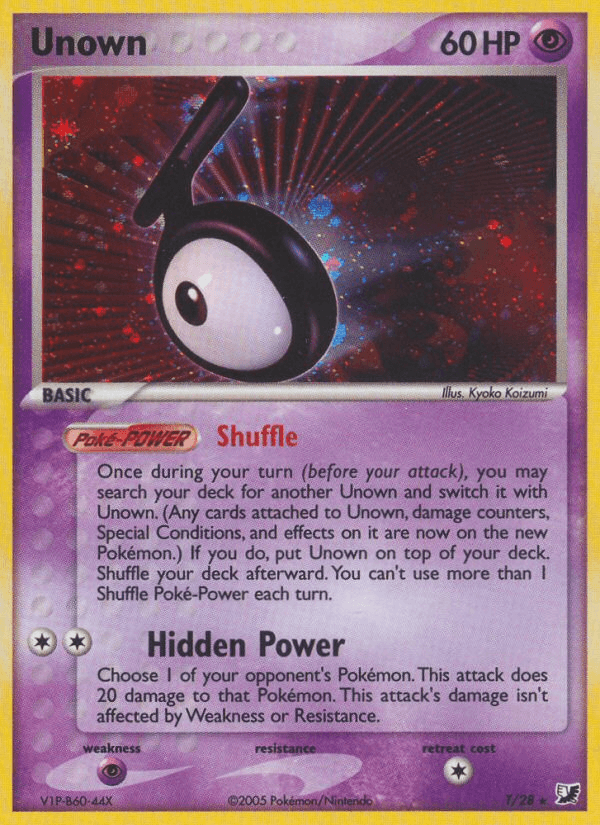 Unown Unseen Forces card