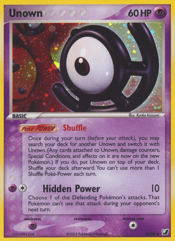 Unown Unseen Forces card