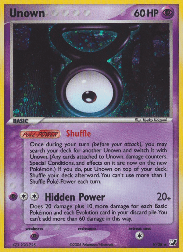 Unown Unseen Forces card