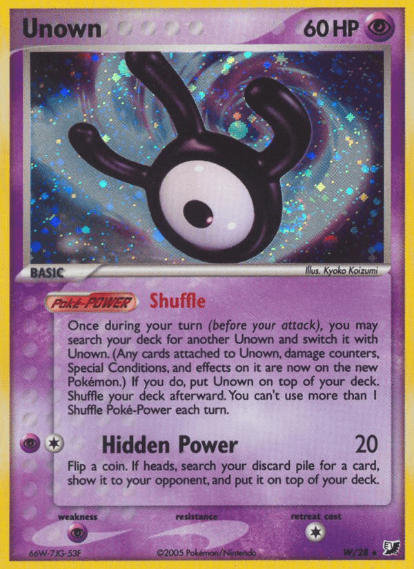Unown Unseen Forces card