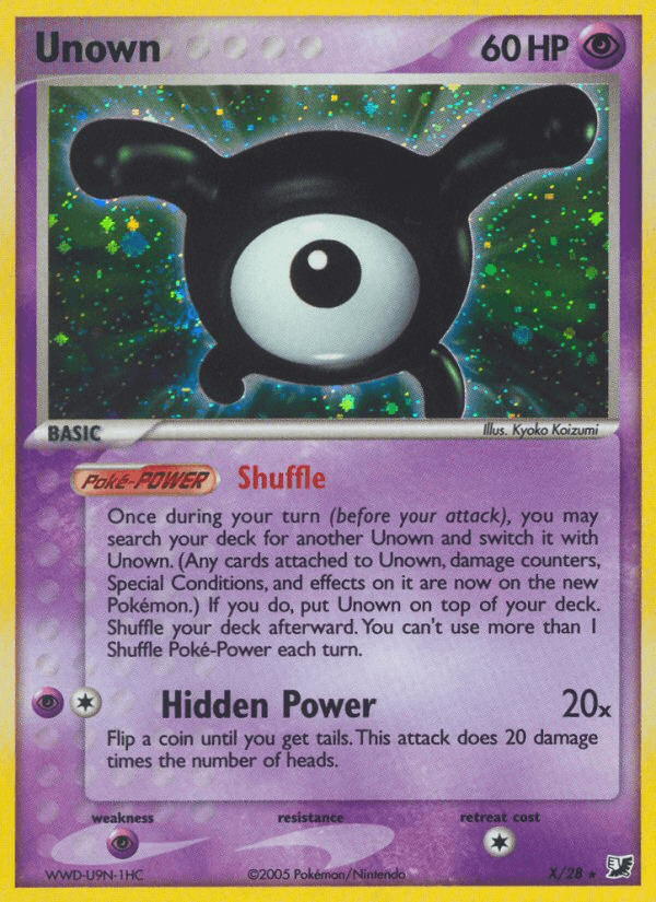 Unown Unseen Forces card