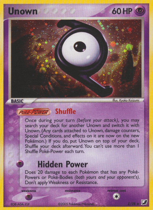 Unown Unseen Forces card