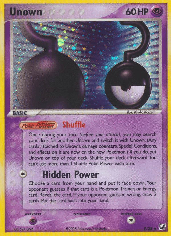 Unown Unseen Forces card