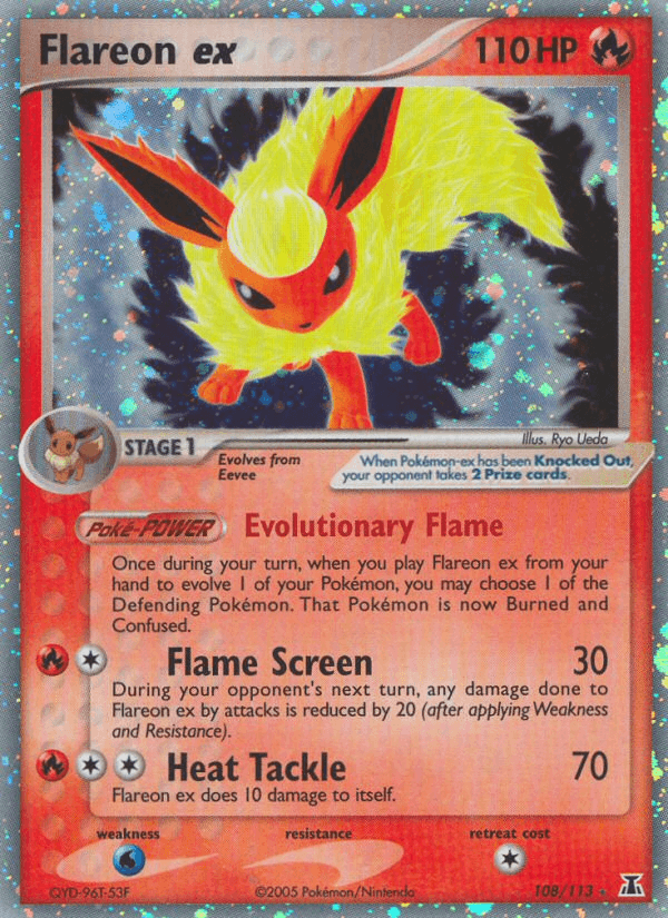 Flareon ex Delta Species card