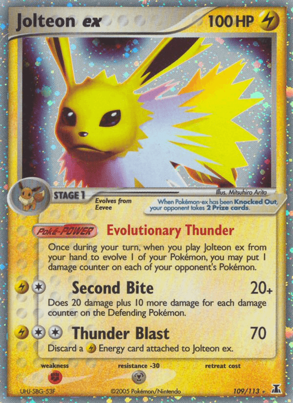 Jolteon ex Delta Species card