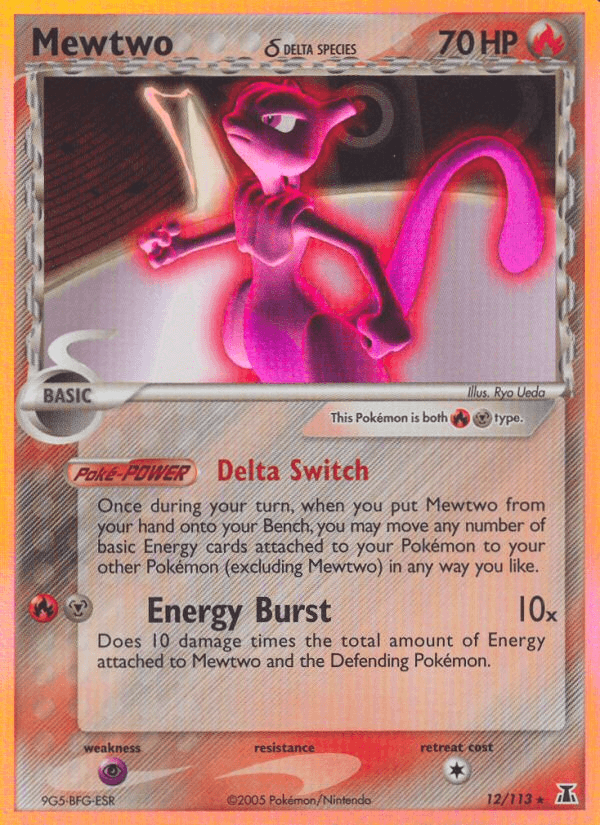 Mewtwo δ Delta Species card