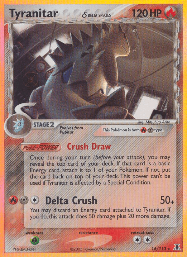 Tyranitar δ Delta Species card