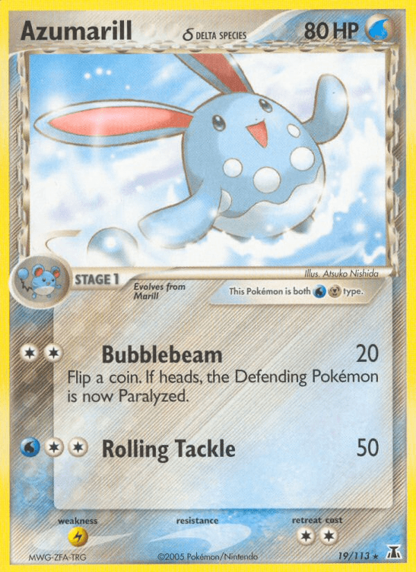 Azumarill δ Delta Species card