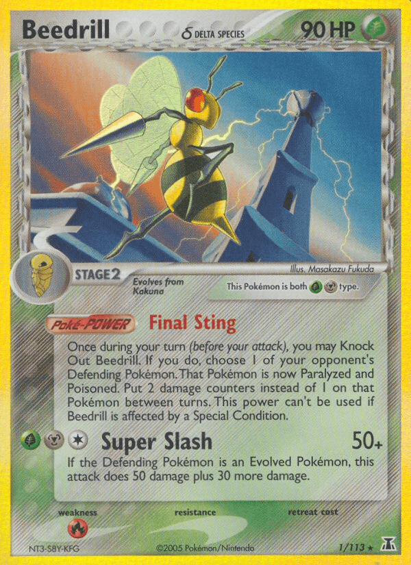 Beedrill δ Delta Species card